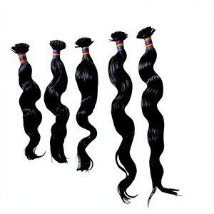 Extensions de cheveux indiennes Remy à pointe plate, super double drawn, en gros - Product Image 2