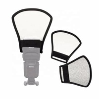 Diffuseur de flash pour appareil photo double face argent/blanc 2-en-1, boîte à lumière réflectrice, réflecteur de lumière flash photo pour appareils photo Nikon et Sony
