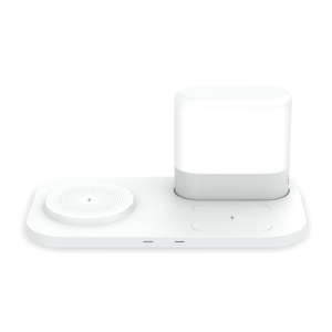 Chargeur <span class=keywords><strong>sans</strong></span> <span class=keywords><strong>fil</strong></span>, lampe <span class=keywords><strong>de</strong></span> nuit LED, station <span class=keywords><strong>de</strong></span> <span class=keywords><strong>charge</strong></span> rapide pour iPhone pour Watch - Cadeau promotionnel avec logo personnalisé - Product Image 2