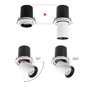 Nuova luce Spot parete 7w 12w <span class=keywords><strong>Led</strong></span> Cob faretto per regolare le luci verso il basso Design - Product Image 4