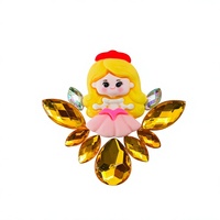 Autocollants de bijoux pour le visage Princesse Jaune, strass autocollants en cristal pour l'art corporel des enfants, idéaux pour les fêtes et festivals