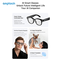 Gafas Inteligentes con IA y Cámara, 8MP HD, Video 4K, Estabilización EIS, Batería de 290mAh, Bluetooth, para Trabajo, Béisbol, Ciclismo