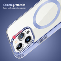 Couverture de téléphone magnétique sans fil TPU PC pour iPhone 11 12 13 14 Pro Max Protection coque de téléphone transparente