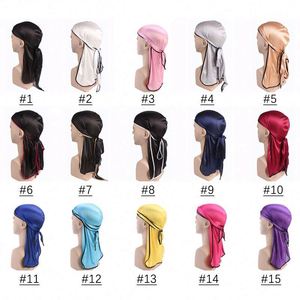 Durag en Soie pour Hommes et Femmes, Durags Soyeux pour Ondulations, Bandeau Longue Queue, Doo Rag, Satin Doux Supérieur, Respirant, Bandana, Bonnet de Nuit - Product Image 3
