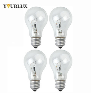 Nhà máy tùy chỉnh A55 A60 <span class=keywords><strong>A70</strong></span> <span class=keywords><strong>A75</strong></span> <span class=keywords><strong>E27</strong></span> B22 40W 60W 100W 150W bóng đèn cổ điển rõ ràng Frosted bóng đèn sợi đốt đèn - Product Image 1