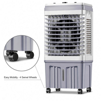 Ventilateur tour humidificateur rafraîchisseur d'air évaporatif domestique FJ-820DL, débit d'air 4500 CMH, 70W, 220V-240V, 50Hz/60Hz, 3 vitesses
