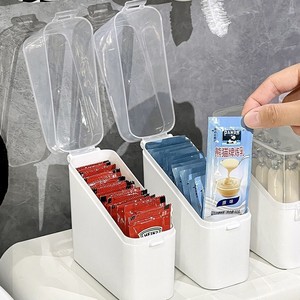Fridge Organizer Storage Box With Flip Top Lid For Kitchen Refrigerator Side Door M Size Rectangle Shape Food Preservation - Product Image 4