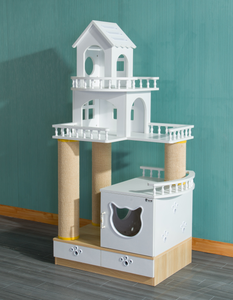 Petstages kulesi etkileşimli 3 katmanlı kedi oyuncak çok seviyeli kedi ağacı kulesi kedi tırmalama sütunu - Product Image 4