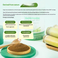 Matière première alimentaire : Polyphénols de canne à sucre à 20 %, extrait de canne à sucre, nouvelle ressource alimentaire, régulateurs d'acidité en stock
