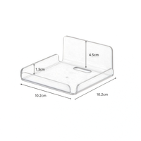 Étagère murale multifonctionnelle en acrylique sans perçage pour caméras de sécurité, routeurs et rangement de salle de bain