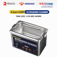 Nettoyeur à ultrasons officiel Mechanic Iclean-E08P 0,8L 80W, machine de nettoyage haute fréquence pour réparation de téléphones portables