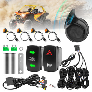 Harnais <span class=keywords><strong>de</strong></span> clignotant pour moto, VTT, moto <span class=keywords><strong>de</strong></span> plage Kawasaki, matériaux cuivre/PVC pour klaxon et phare - Product Image 2