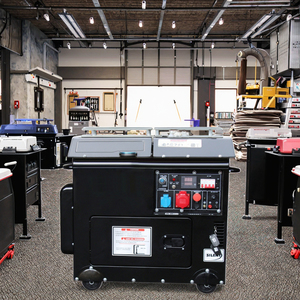 Portable 7 kw Diesel Generator Super Silent 1500rpm ATS Durable Open Frame Remote Start 110V/220V/380V 50/60Hz Air Cooled <b>23A</b> - Product Image 1