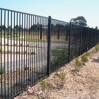 Poste de valla de metal de diseño de acero y aluminio, parrillas de acero y zinc para el hogar
