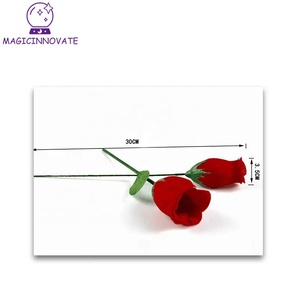 Rosa dividida en dos bufandas <span class=keywords><strong>de</strong></span> seda, accesorios <span class=keywords><strong>de</strong></span> flores <span class=keywords><strong>de</strong></span> escenario para trucos <span class=keywords><strong>de</strong></span> magia, novedad - Product Image 5