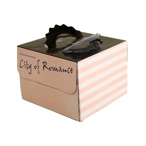 Grande boîte d'emballage de gâteau de <span class=keywords><strong>mariage</strong></span> d'anniversaire en papier <span class=keywords><strong>personnalisé</strong></span> <span class=keywords><strong>personnalisé</strong></span> en gros avec logo - Product Image 4