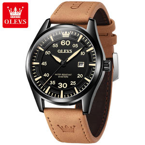 Reloj de Hombre de Moda, Económico, Venta Caliente, OEM 9962, Logotipo Personalizado, Relojes Pequeños OEM, Relojes de Pulsera de Cuero de Moda para Hombre - Product Image 1