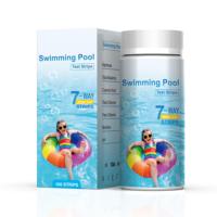 Bandelettes de test pour spa et piscine, 7 paramètres, kit de test de produits chimiques pour bain à remous pour le chlore, le bromure, le pH et l'alcalinité