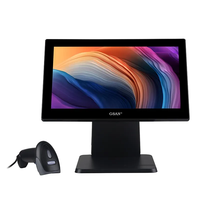 Usine en stock 15.6 pouces écran tactile capacitif caisse enregistreuse tout-en-un Pos Machine Windows Pos système pour magasin