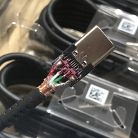 Câble de données de charge rapide USB-C d'origine OEM pour Samsung S8 S9 S10 S20 S23 Note 20 10 1,2 m, tressé en métal TPE