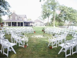 Silla <span class=keywords><strong>y</strong></span> mesa para invitados de banquete de boda al aire libre de alta calidad para grandes eventos, mesa exterior blanca romántica - Product Image 2