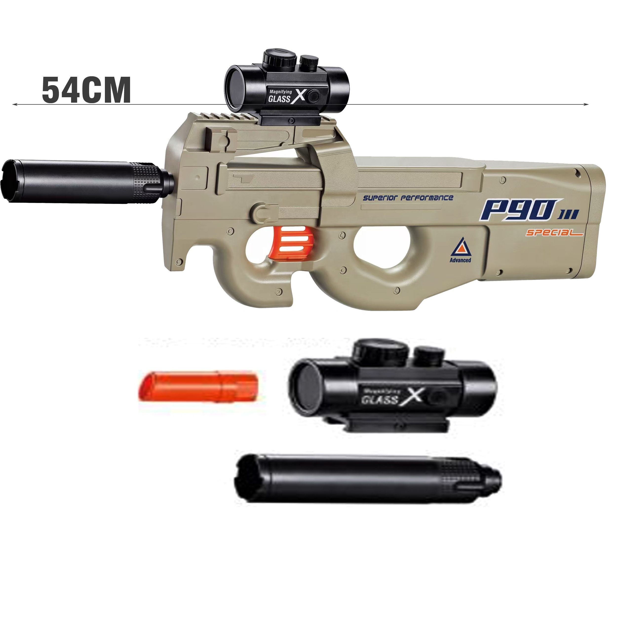 P90 Gel Blaster Gun - Fun Outdoor Toy for Boys Aged 14+