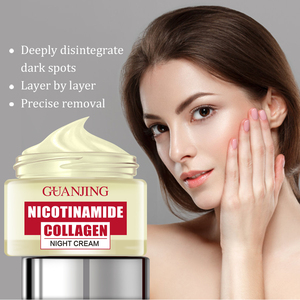 Crème pour le visage bio à la nicotinamide et au collagène, blanchissante et hydratante, anti-âge pour le soin de la peau du visage - Product Image 4