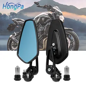 Многоугольное прозрачное боковое зеркало мотоцикла регулируемое зеркало заднего вида мотоцикла