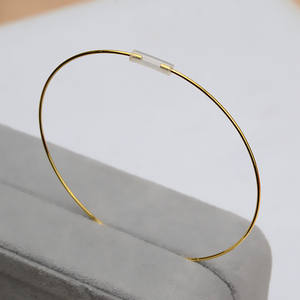 S925 Silver DIY Accessory Women's Fashion 0.8mm <b>Beaded</b> <b>Bracelet</b> with 0.9mm Silk 488 - Product Image 2