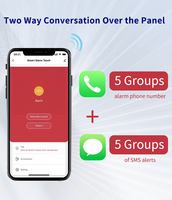 Panel de Alarma Antirrobo Inteligente para el Hogar KONLEN de 7 Pulgadas con Pantalla Táctil, Sistema 4G WiFi GSM, Sirena Estroboscópica de 433MHz, Control por Aplicación, Material ABS