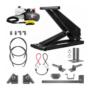 Hot selling dump truck hydraulic scissor hoist lift kit adjustable electric pulling lift work table for engine
