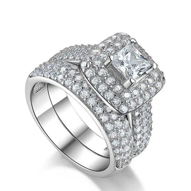For Women For Girls Anillos De Mujer New Design Elegant Wedding Rings Engagement Jewelry Rings Diamond Rings