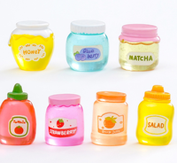 Resin Bentuk Nanas Mikro-Lanskap Selai Blueberry Jeruk Makanan Kaleng DIY Aksesoris Gantung Dekoratif Mini Desktop