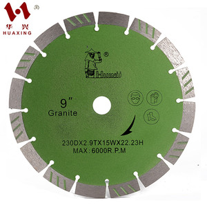 Disque de coupe diamanté multi-turbo 9'' (230 mm) à faible coût pour granit, béton et pierre naturelle - Product Image 4