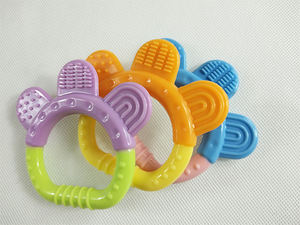 Mordedor de silicona, juguete de dentición para bebés sin BPA, suave, fácil de sostener, estimulación sensorial para bebés - Product Image 5