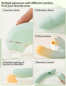 Juguete Sexual para Adultos con Vibración, Función Telescópica y Varilla Calefactora 2 en 1 con Ventosa. - Product Image 4