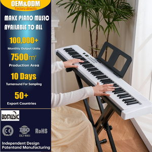 Teclado Electrónico Portátil de 88 Teclas BD-801, Piano de Plástico para Principiantes, 88 Teclas Digitales, Ideal para la Enseñanza en <span class=keywords><strong>Escuelas</strong></span> Primarias, Excelente Regalo - Product Image 1