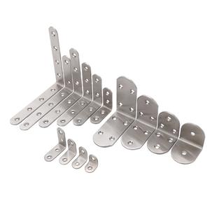 Conector de Ángulo Universal de Acero Inoxidable para Pared, Fijación de Ángulo Recto para Mesas, Sillas, Gabinetes - Conectores y Soportes para Estantes - Product Image 1