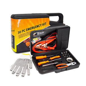 Kit de reparación de emergencia para vehículos de 30 piezas Herramientas de rescate para automóviles con cables de puente - Product Image 1