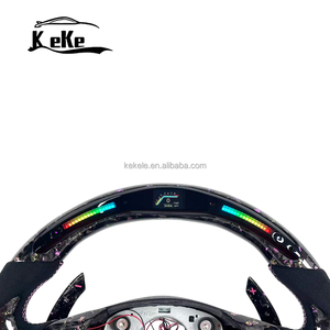 Volant en fibre de carbone forgé personnalisé avec palettes de changement de vitesse pour <span class=keywords><strong>BMW</strong></span> E92 E90 E93 M3 E84 E87 E82 M3 330i <span class=keywords><strong>330d</strong></span> 335i 318i - Product Image 2