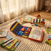 Tableaux d'activités Montessori en feutre, jouets éducatifs sensoriels pour tout-petits, entraînement à la motricité fine, livre d'activités silencieuses