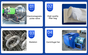 Système de dépoussiérage automatique pour silo industriel avec nettoyage par <span class=keywords><strong>jet</strong></span> pulsé - Product Image 6