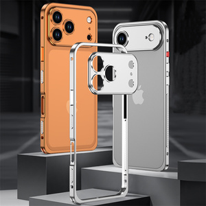 Custodia per telefono di lusso con telaio metallico per dissipazione del calore per <span class=keywords><strong>iPhone</strong></span> 17 Air 16 15 14 <span class=keywords><strong>13</strong></span> Pro Max, cover posteriore con protezione indipendente per la <span class=keywords><strong>fotocamera</strong></span> - Product Image 4