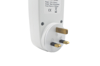Temporizador Digital Electrónico Mini Manhua, Enchufe UK, 230V 50Hz, Programable Cíclico de 24 Horas, 16 Encendidos/Apagados por Día, CE