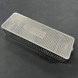 Phòng Thí Nghiệm Khử Trùng 316 Thép Không Gỉ Dây Kim Loại Khử Trùng Giỏ Với Đóng Cửa Nắp, Tổ Chức Giỏ - Product Image 4