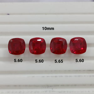 Rubí cultivado en laboratorio, corte cojín, piedra suelta, rojo premium, para la fabricación de joyas, joyería artesanal de lujo. - Product Image 3