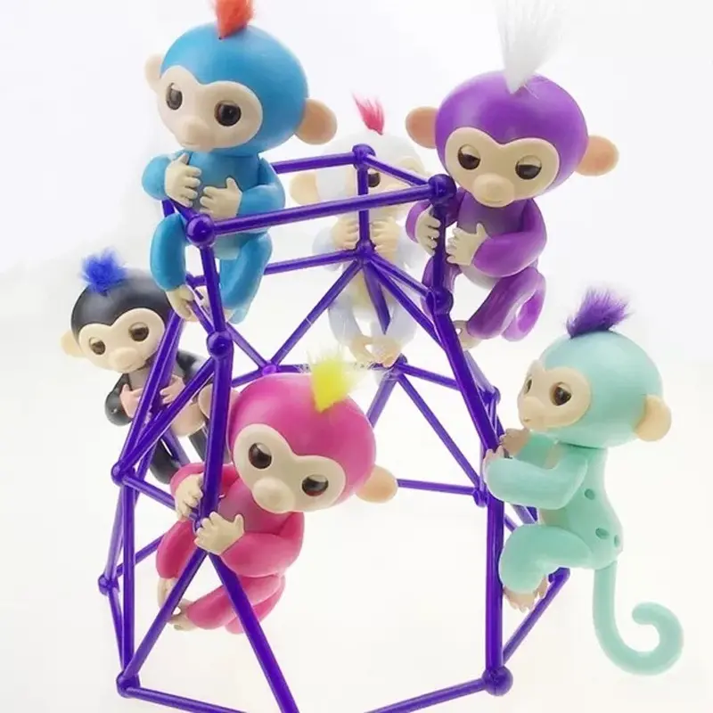 Finger doll creative animation fingertip doll touch intelligent video toy 5.5 inch fingertip monkey series toys