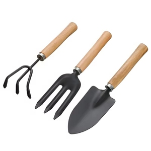 Juego de 3 Herramientas de Jardinería: Pala, Rastrillo y Azadón, Marca Tranrich, para Plantar y Cuidar el Jardín - Product Image 1