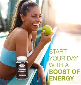 Gomitas Energéticas de Marca Privada OEM, Gomitas con Cafeína y Extractos Herbales, Suplemento para la Belleza de la Piel para Adultos - Product Image 4
