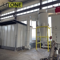 Ligne de production de peinture en poudre émaillée de type convoyeur personnalisée Litone pour la peinture par pulvérisation d'armoires, four de cuisson walk-in, certifiée CE